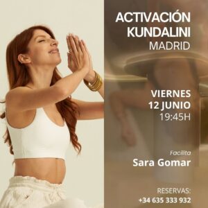 Sara Gomar Sesión Activación Kundalini Madrid
